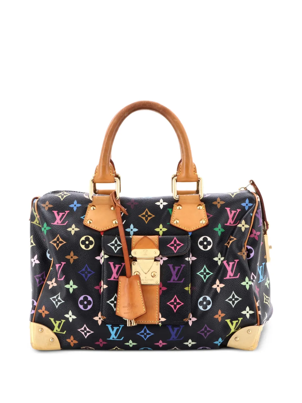 Louis Vuitton Pre-Owned Speedy Handbag Monogram Multicolor 30 satchel - Nero