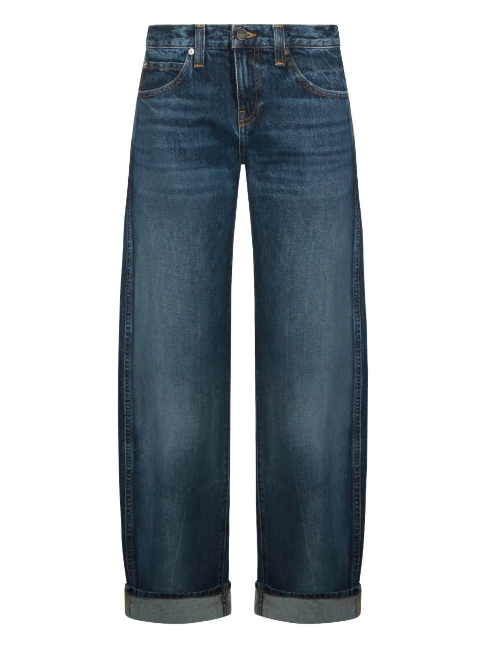 KHAITE belt-loop pocket jeans | Blue | Image 1