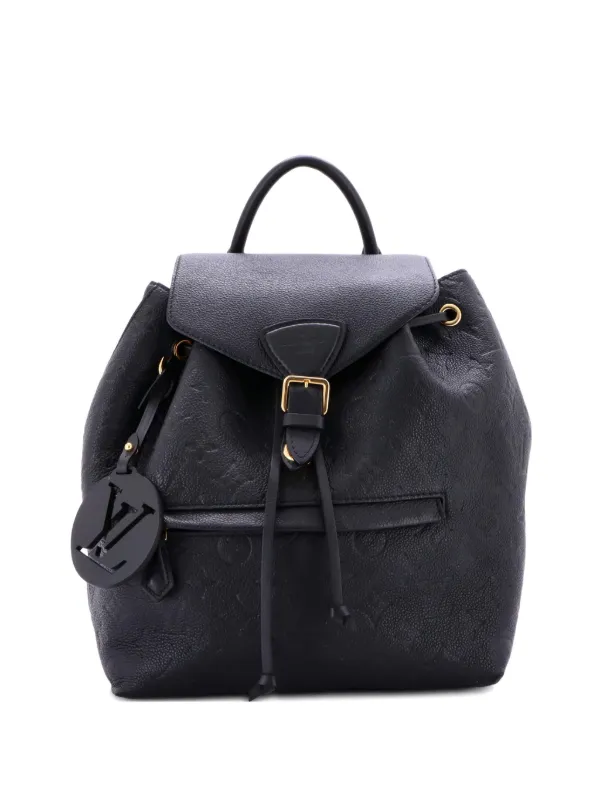 LOUIS VUITTON 
Empreinte Montsouris NM Backpack Black LOUIS VUITTON Montsouris NM PM Monogram Empreinte Backpack Black main image 4