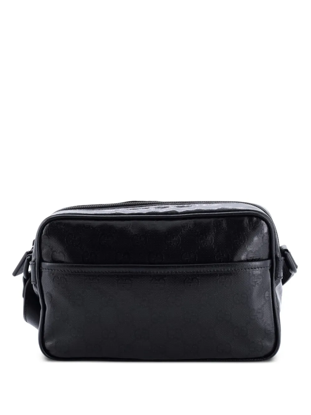 Gucci Pre-Owned Front Pocket Camera Bag GG Crystal Coated Canvas Mini crossbody bag - Nero