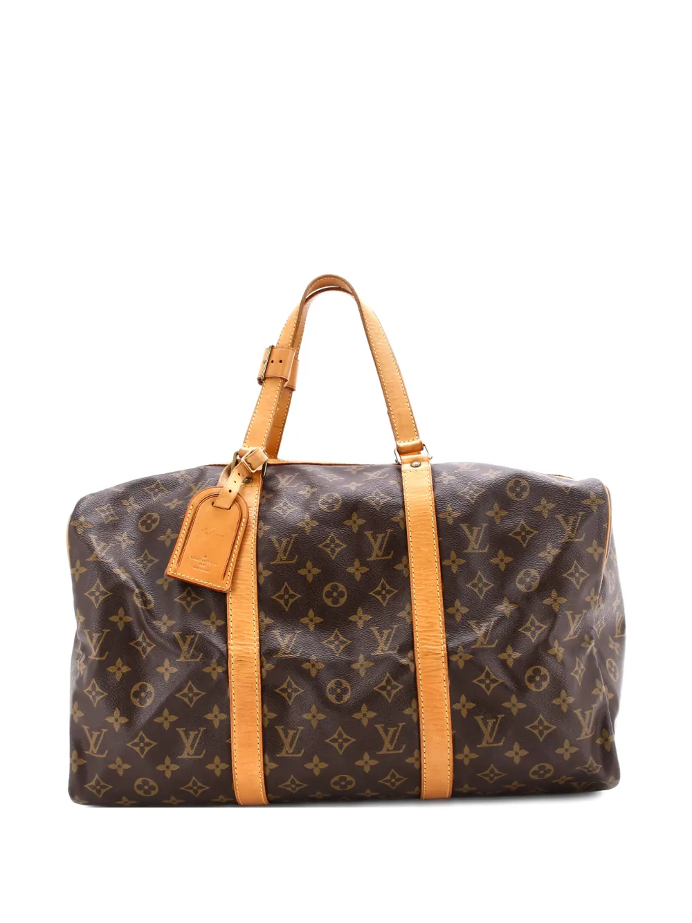 Pre-owned Louis Vuitton Sac Souple Handbag Monogram Canvas 45 Satchel In Brown