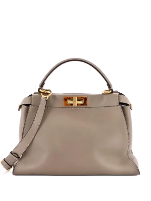Fendi Pre-Owned Peekaboo Bag Leather Detail Regular satchel