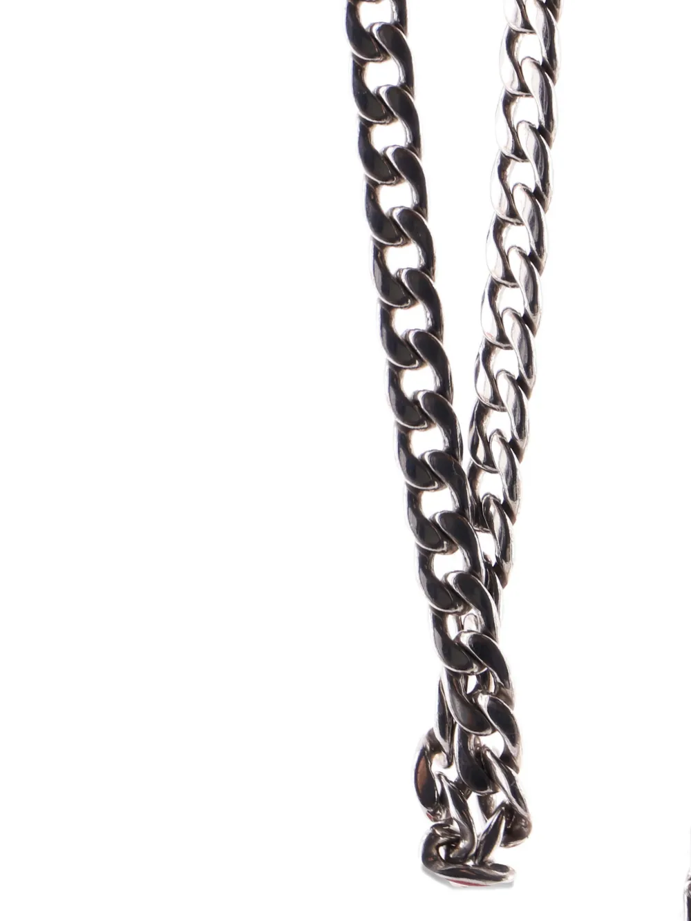 Pre-owned Prada Elektra Wallet On Chain Studded Leather Clutch Bag In Red