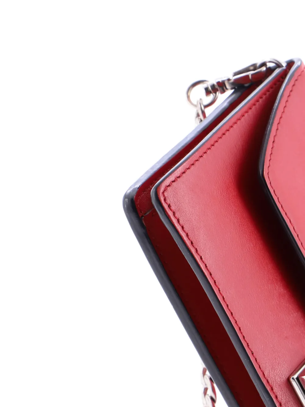Elektra Wallet On Chain Studded Leather Clutch Bag