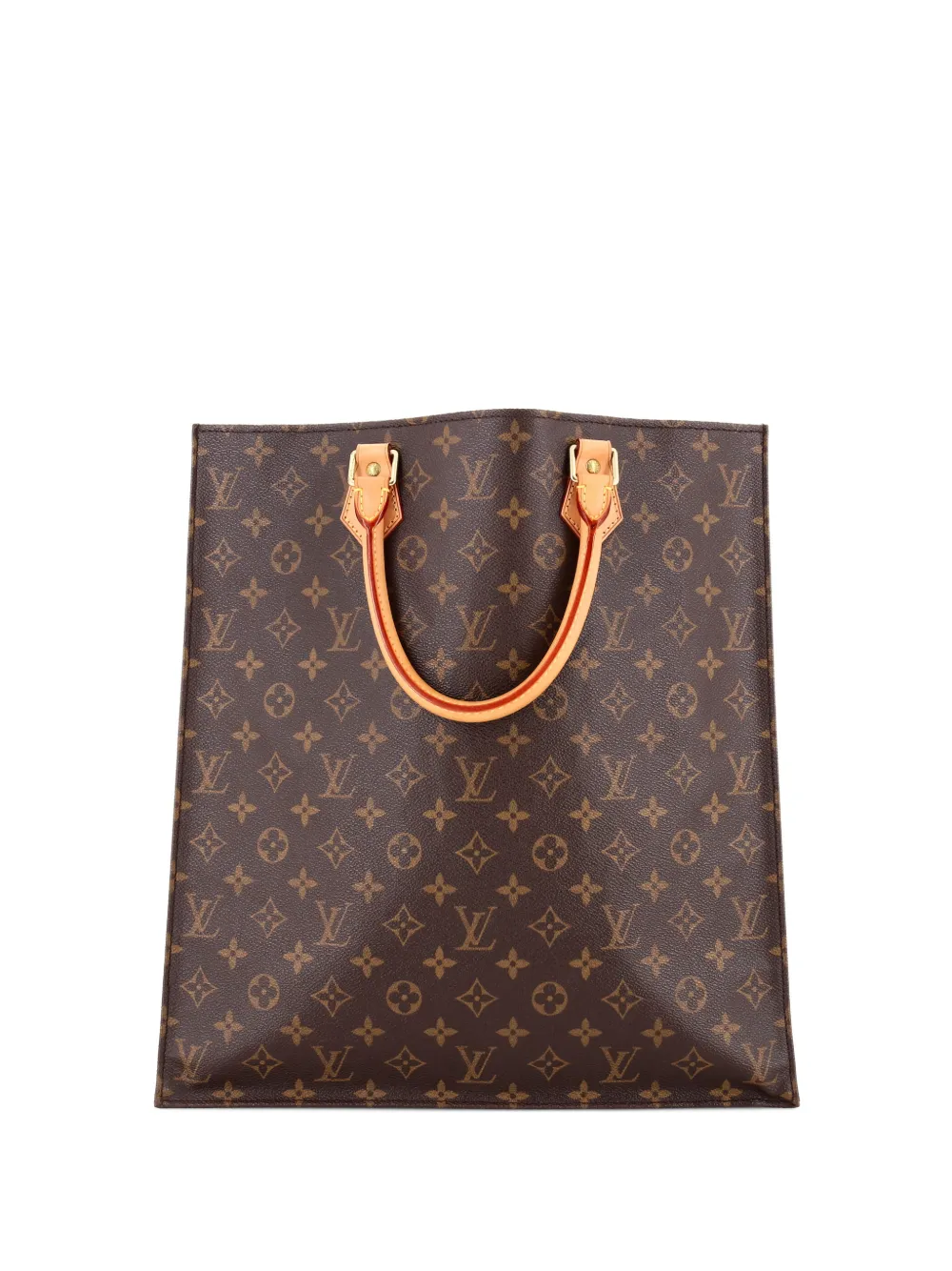 Louis Vuitton Pre-Owned Vintage Sac Plat Bag Monogram Canvas tote bag - Marrone