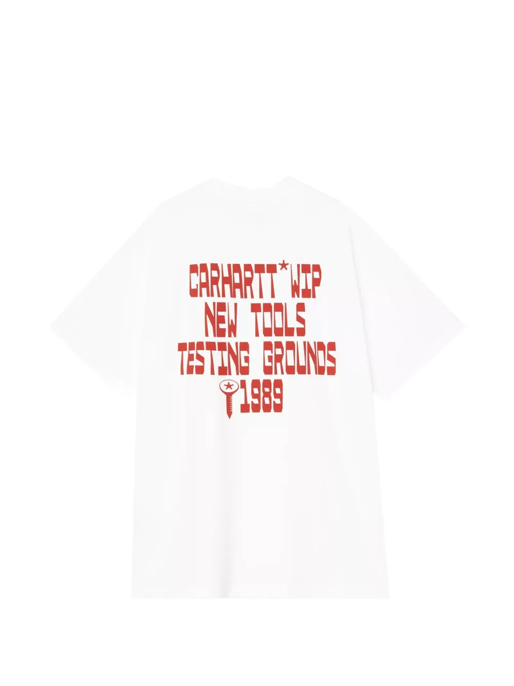Carhartt WIP S S Blocks T-shirt met print Wit
