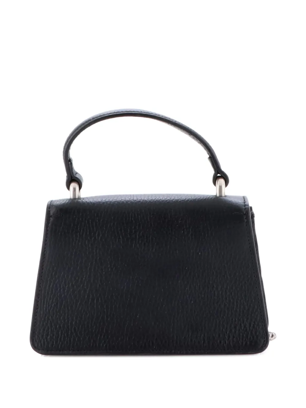 Pre-owned Gucci Dionysus Top Handle Bag Leather With Crystals Mini Satchel In Black