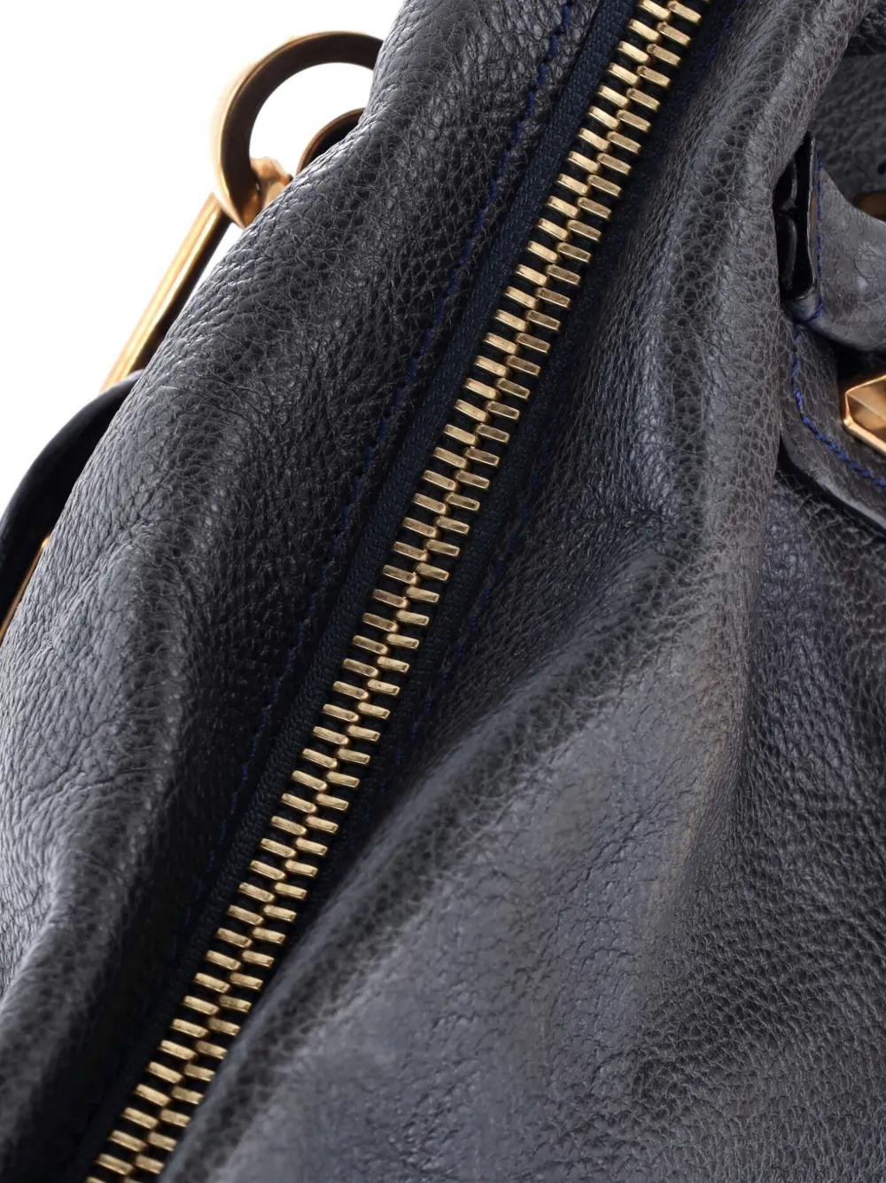 Pre-owned Chloé Paraty Top Handle Bag Leather Medium Satchel In Black