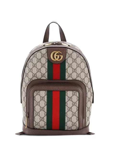 Gucci Pre-Owned Ophidia GG Coated Canvas and Leather Small backpack