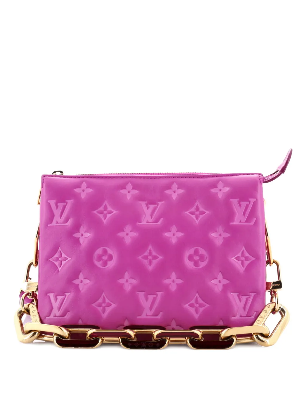 Louis Vuitton Pre-Owned Coussin Bag Monogram Embossed Lambskin BB crossbody bag - Viola