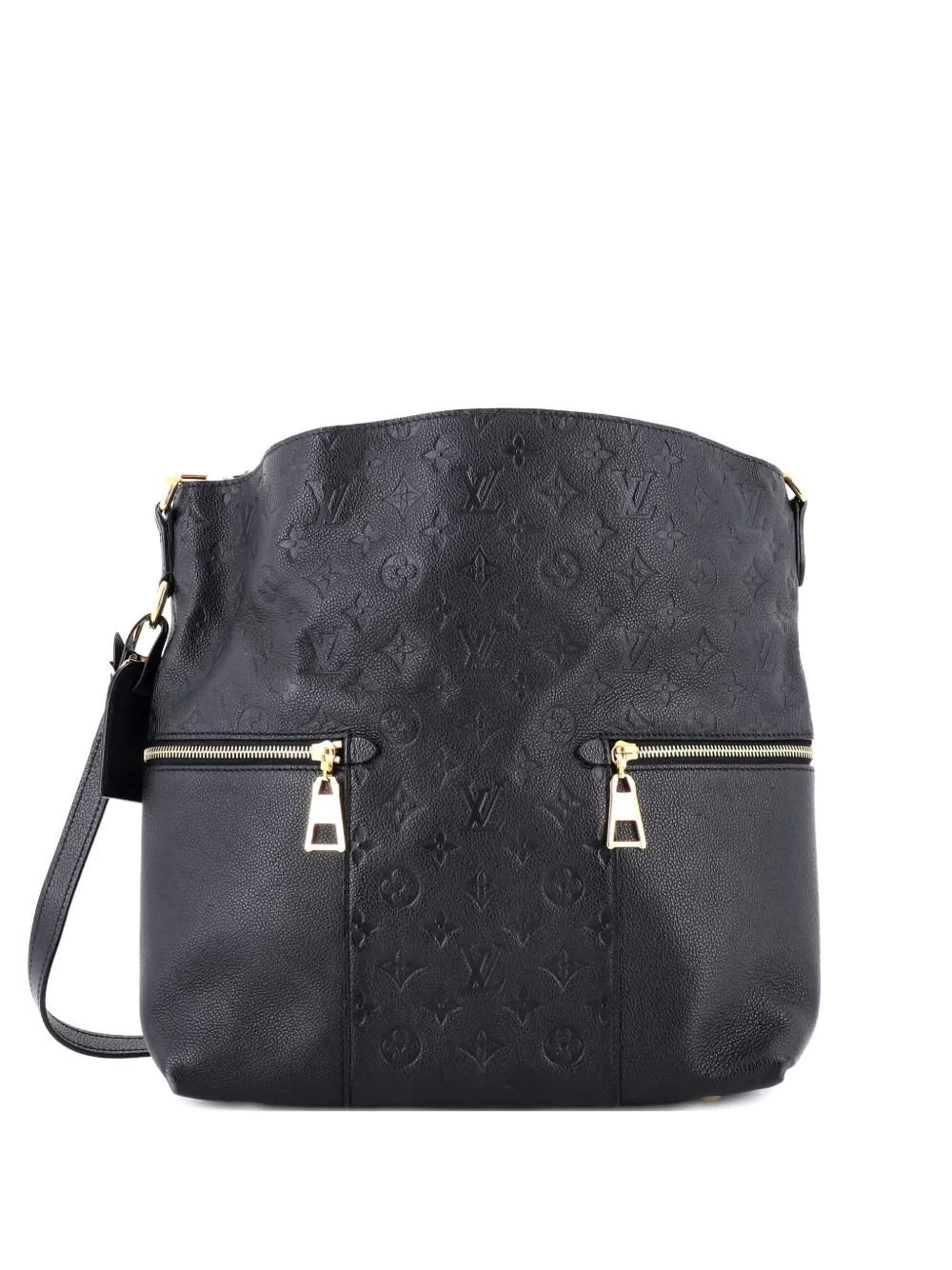 Louis Vuitton Pre-Owned Melie Handbag Monogram Empreinte Leather hobo bag - Black