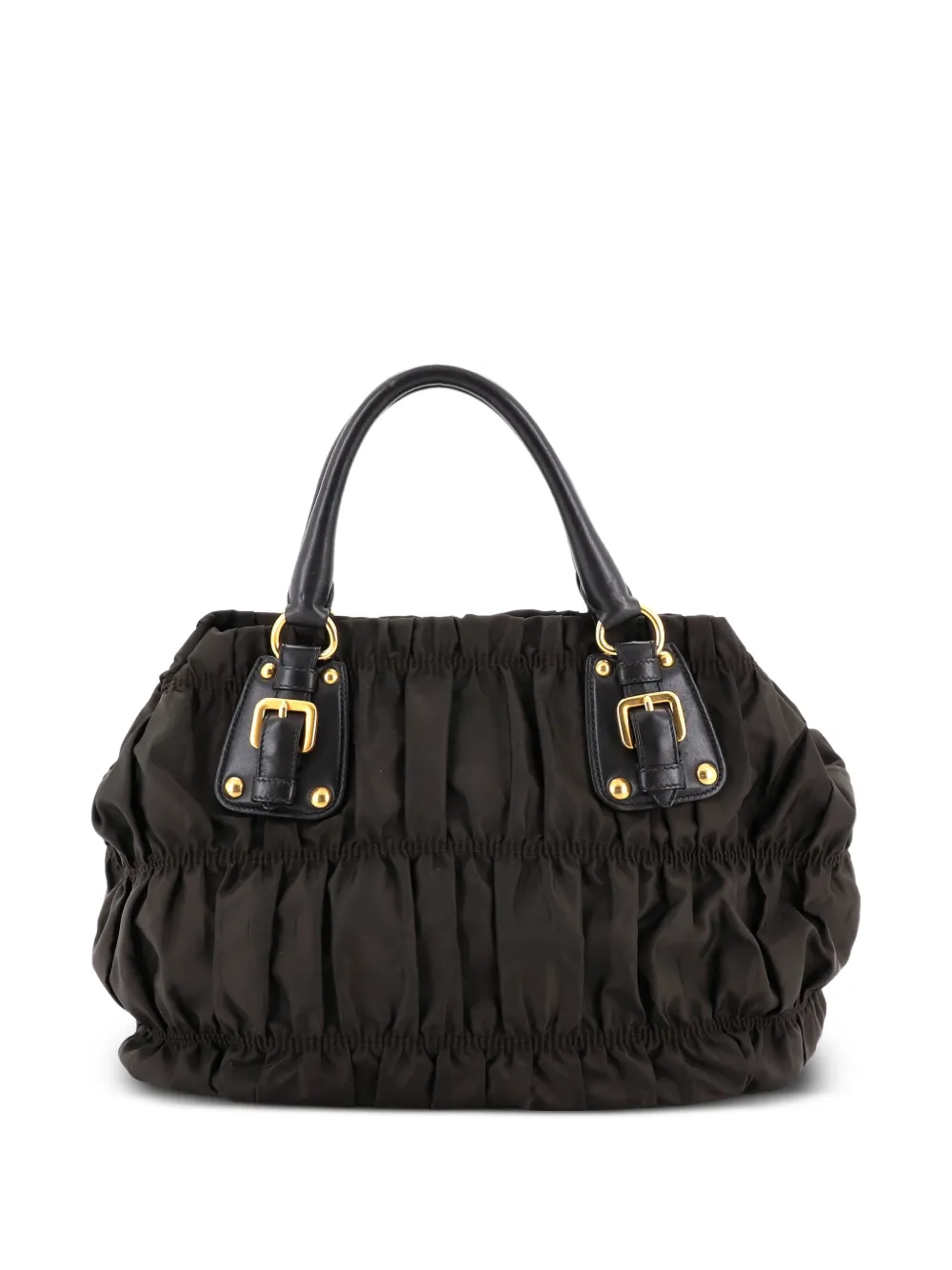 Prada Pre-Owned Gaufre Convertible Leather and Tessuto Large tote bag | Pre-Owned | Image 2