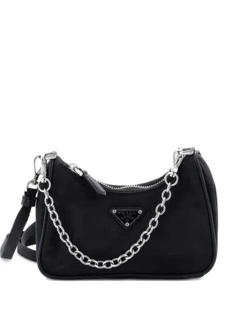 Prada Pre-Owned Re-Edition Shoulder Bag Tessuto Mini hobo bag