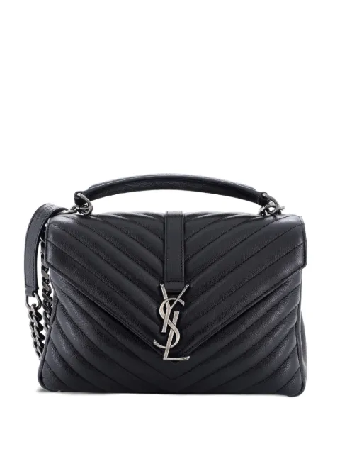 Saint Laurent Pre-Owned Classic Monogram College Bag Matelasse Chevron Leather Medium crossbody bag