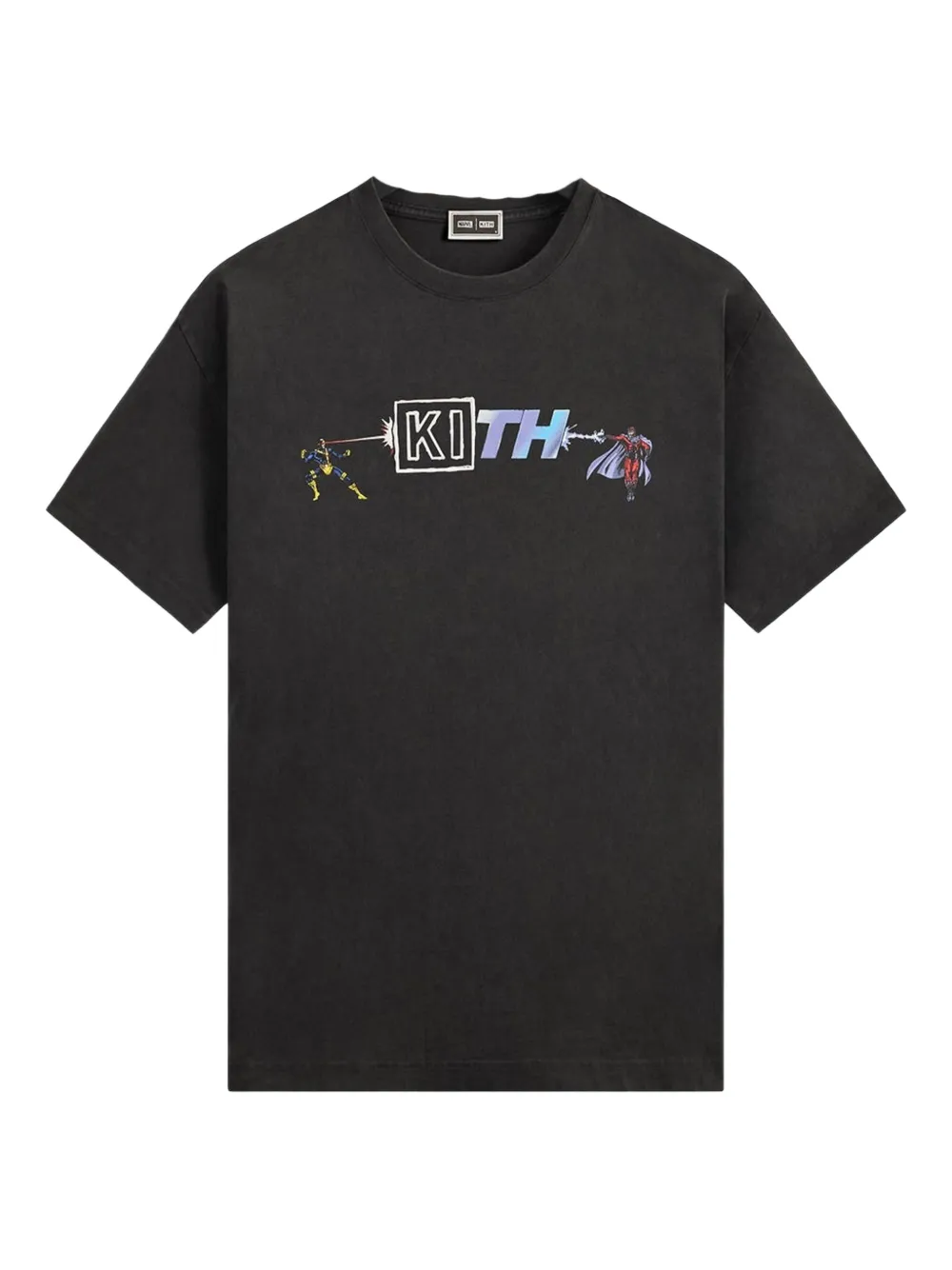 KITH x Marvel cyclops vs. magneto T-Shirt | Black | Image 1