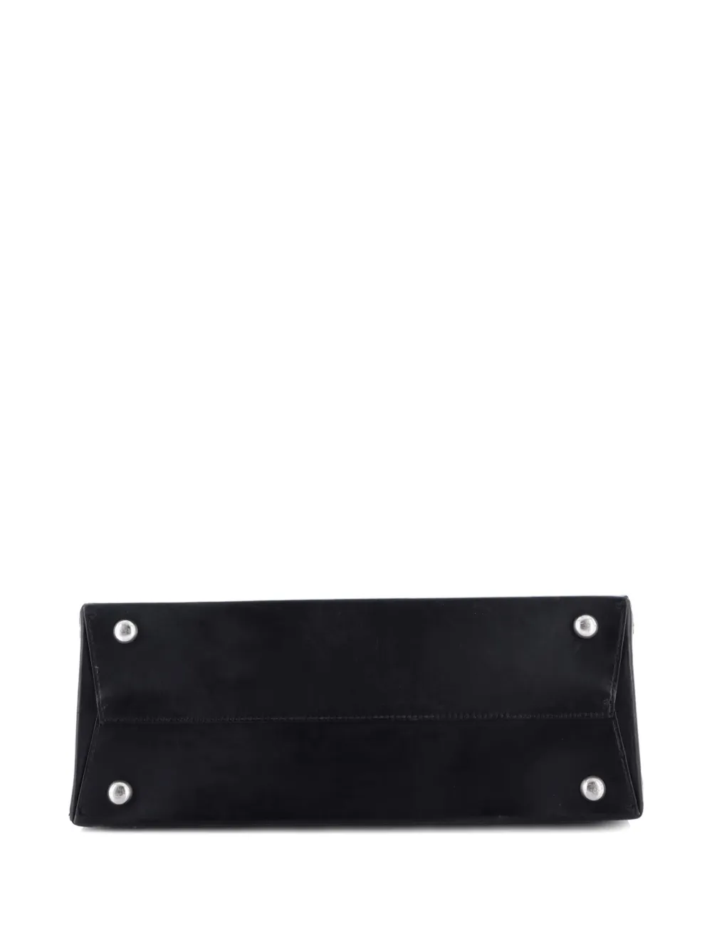 Pre-owned Valentino Garavani Vltn Magnetic Shopper Leather Medium Tote Bag In Black