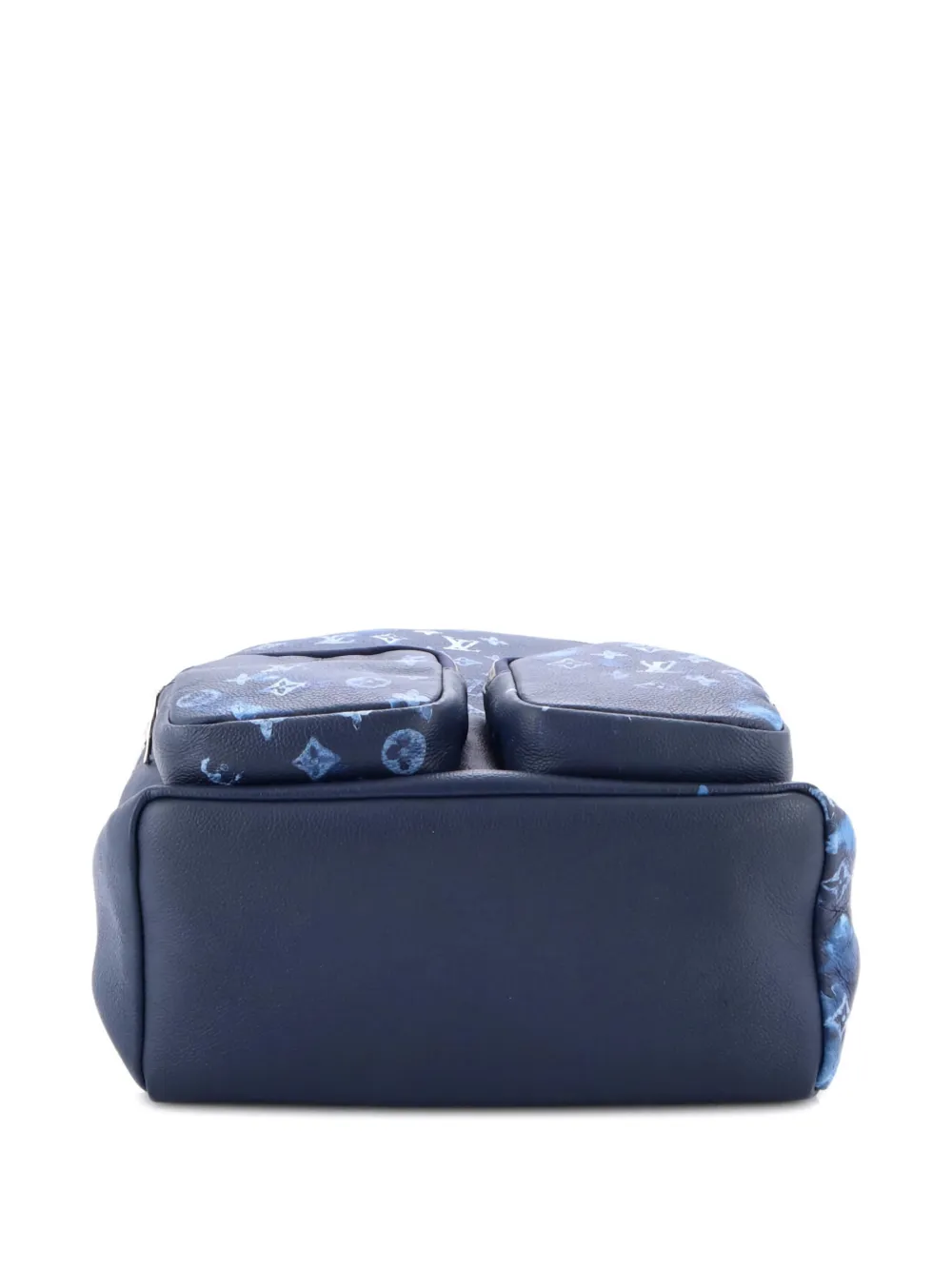 Pre-owned Louis Vuitton Multipocket Limited Edition Monogram Ink Watercolor Leather Backpack In Blue