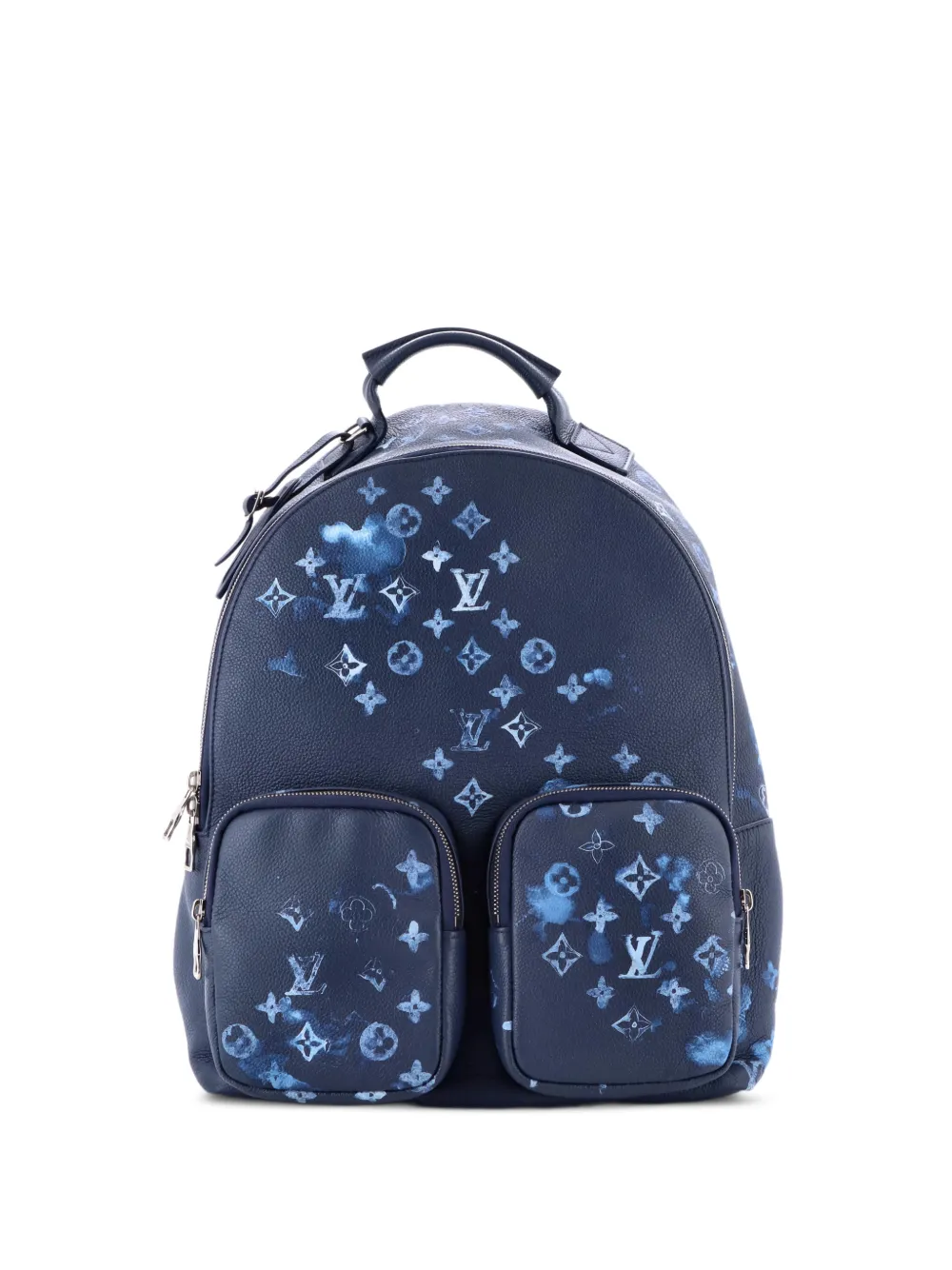 Louis Vuitton Pre-Owned Multipocket Limited Edition Monogram Ink Watercolor Leather backpack - Blu