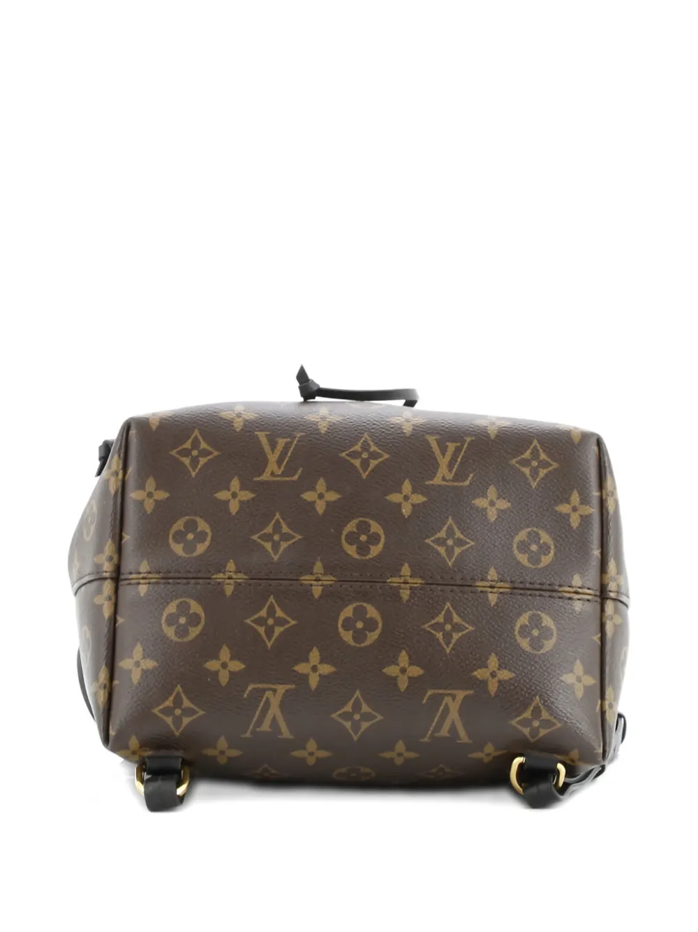 LOUIS VUITTON Pre-owned Montsouris Nm Monogram Canvas With Leather Pm Backpack In Black