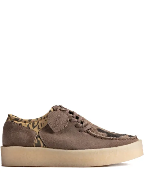 Clarks Originals x Salehe Bembury animal-print lugger lace-up boat shoes