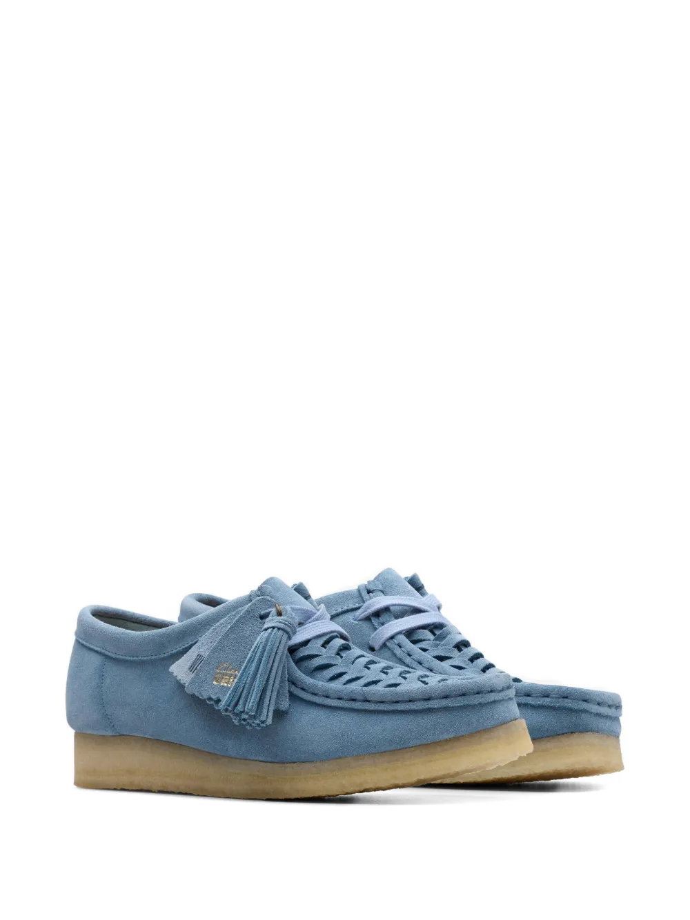 Clarks Originals Wallabee geweven derby schoenen Blauw