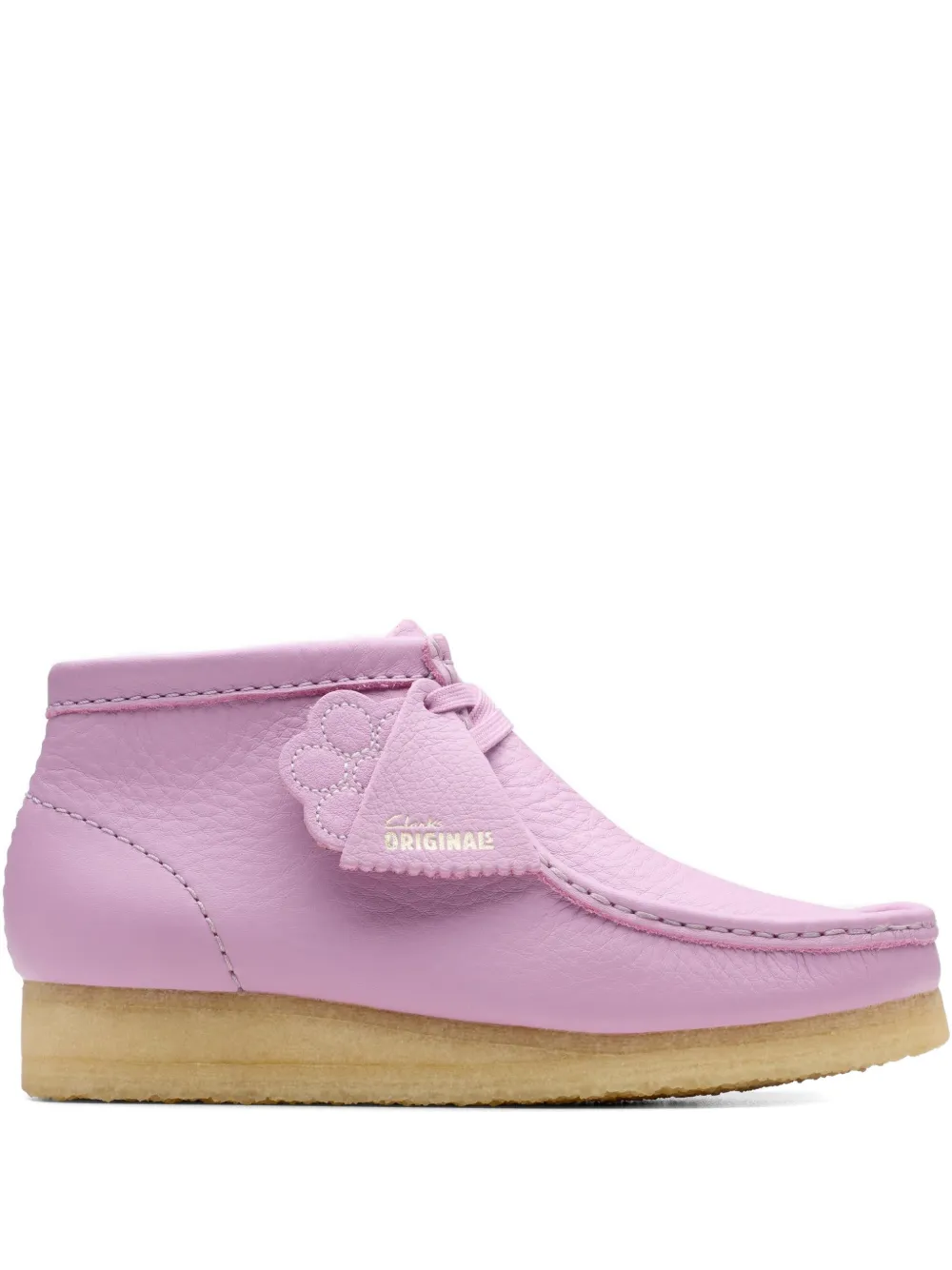 Clarks Originals Wallabee flower leather boots - Rosa