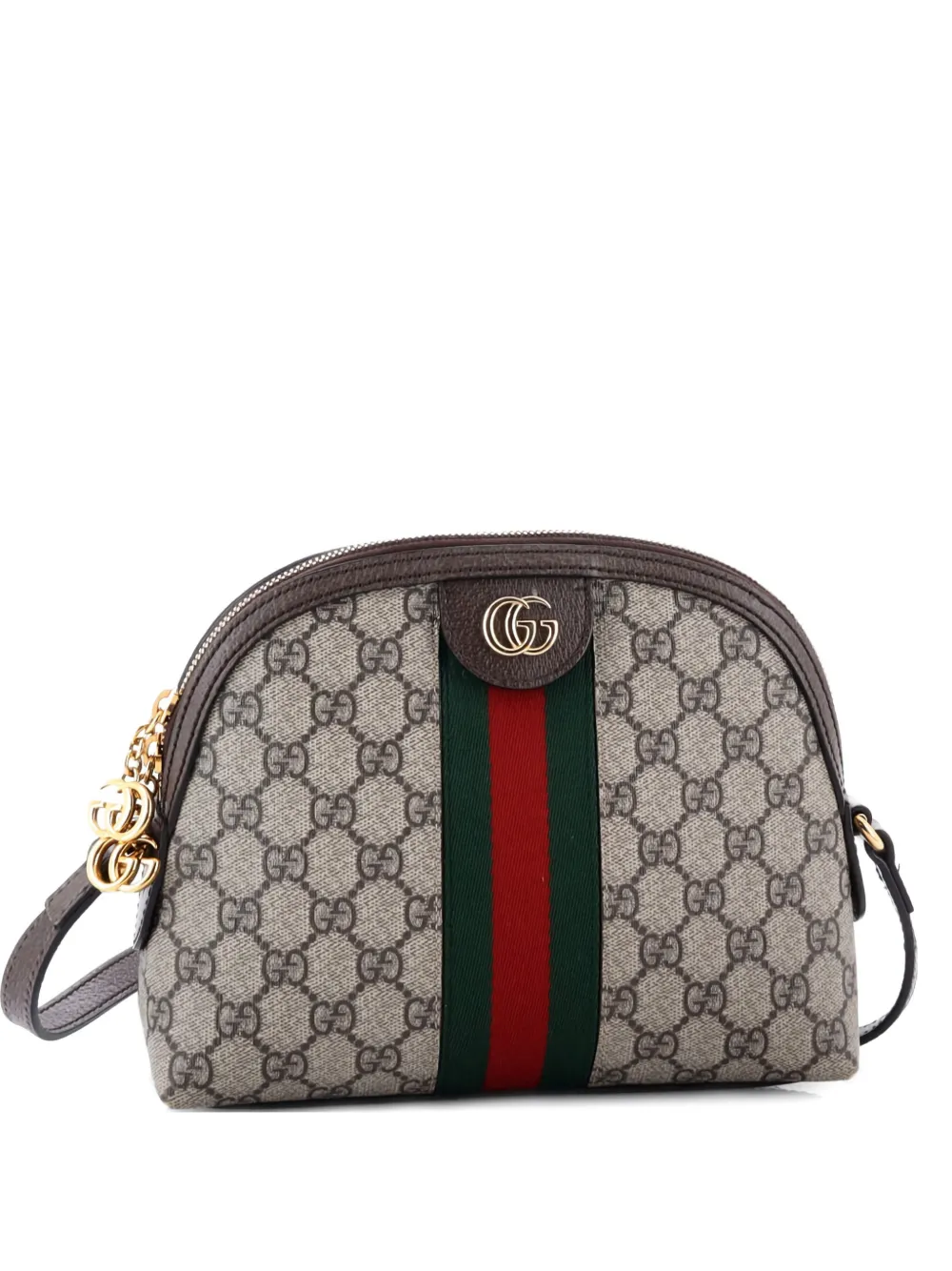 Gucci Pre-Owned Ophidia Dome GG Coated Canvas Small shoulder bag - Marrone