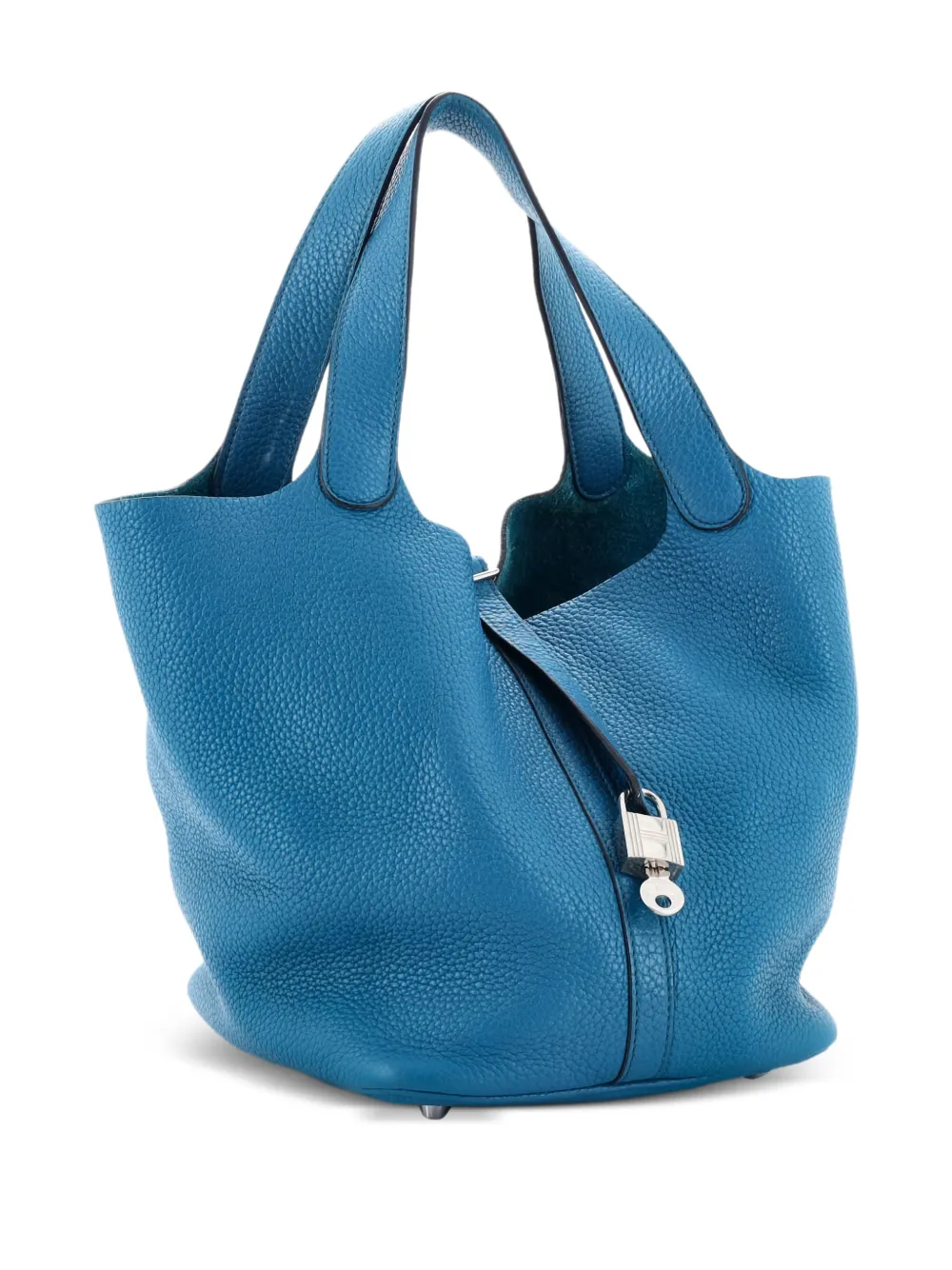 Hermès Pre-Owned Borsa a secchiello Picotin Lock MM in pelle Clemence - Blu