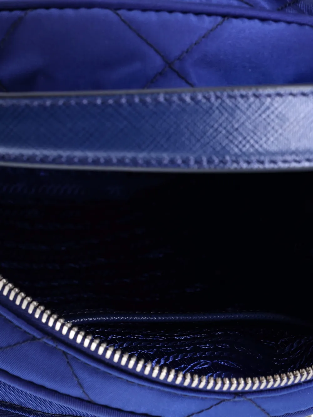 PRADA Pre-owned Zaino Quilted Tessuto Backpack In Blue