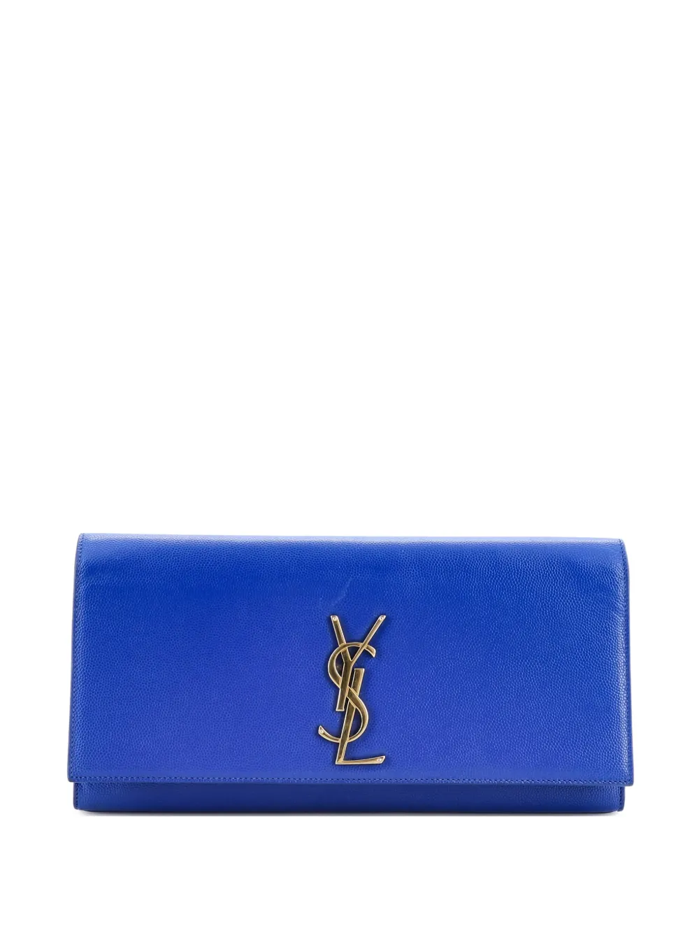 Saint Laurent Pre-Owned Classic Monogram Leather Long clutch bag - Blau
