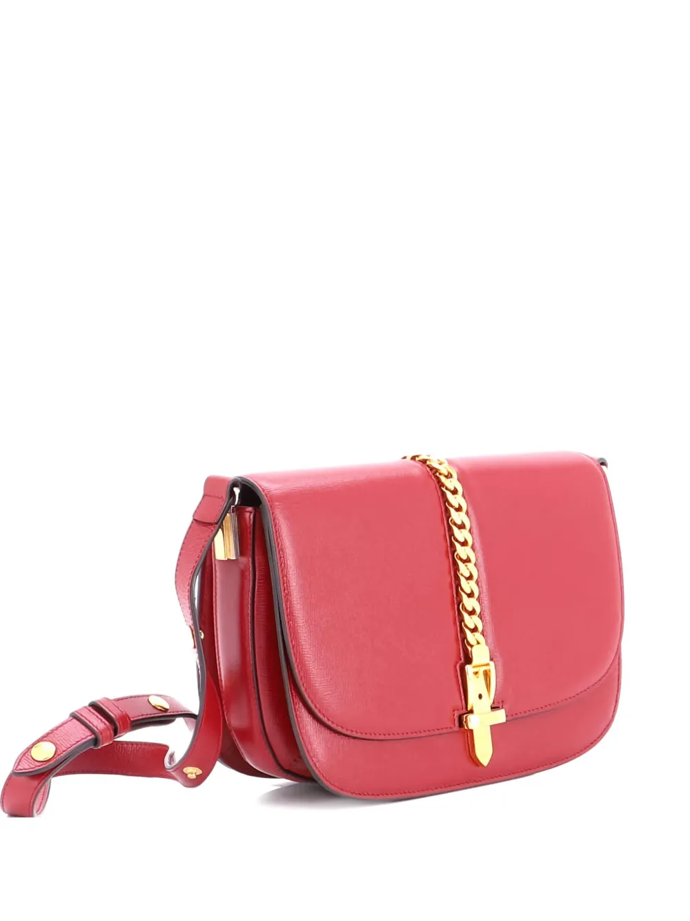 Gucci Pre-Owned Sylvie 1969 Shoulder Bag Leather Small crossbody bag - Rosso