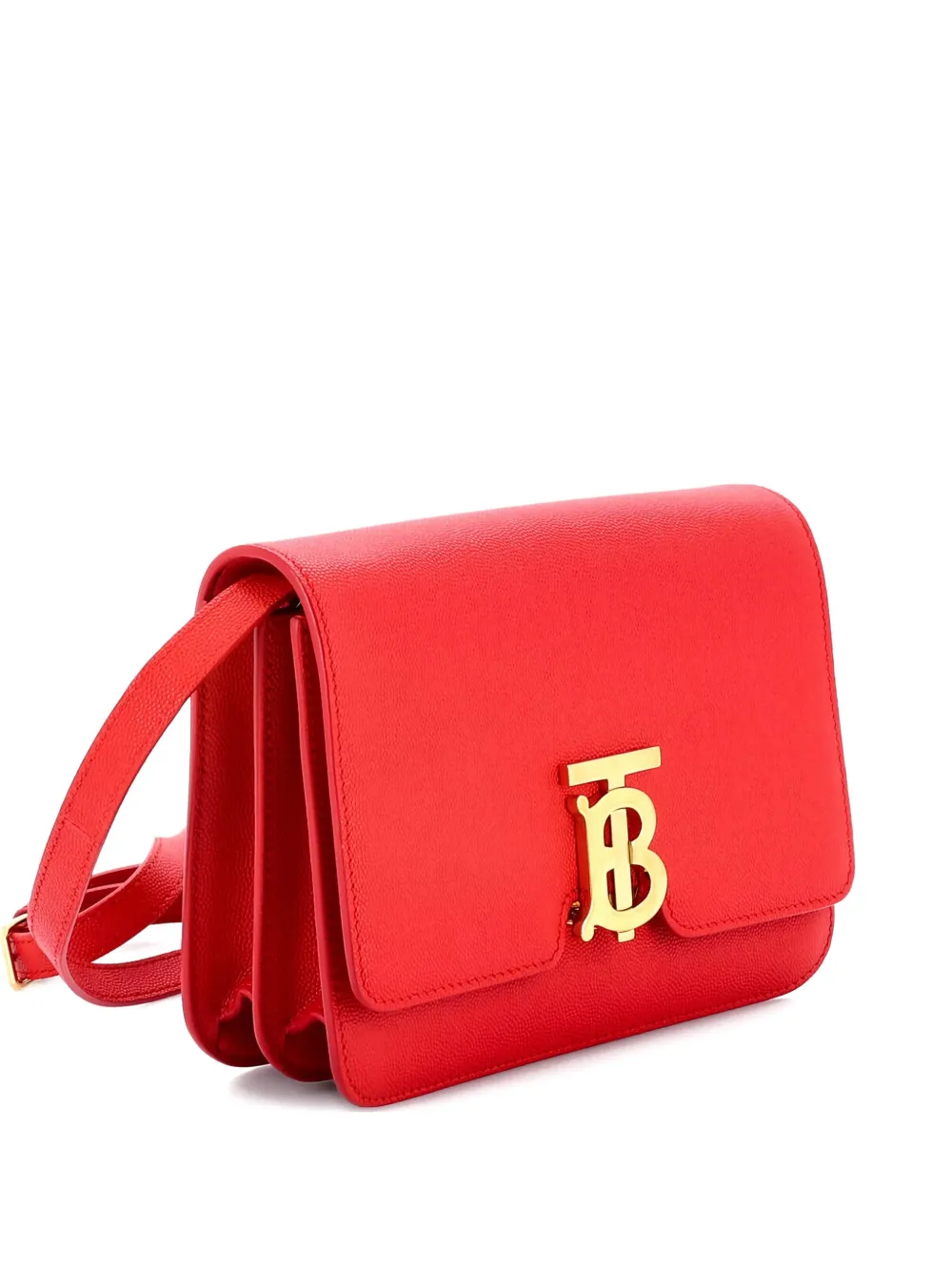 Burberry Pre-Owned TB Flap Bag Leather Small crossbody bag - Rosso