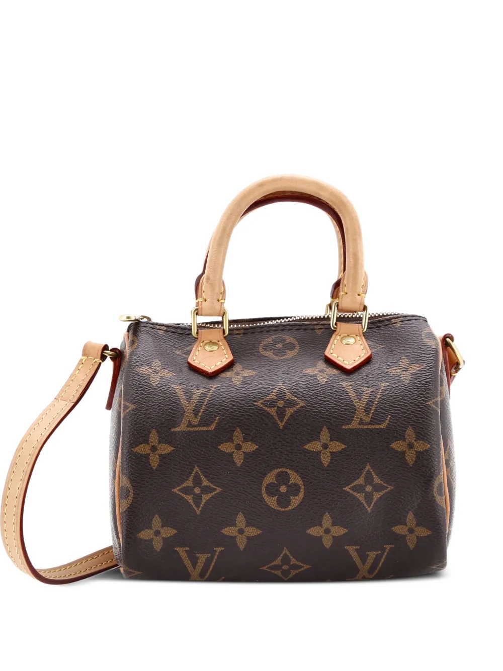 Louis Vuitton Pre-Owned Speedy Bandouliere NM Bag Monogram Canvas Nano crossbody bag - Marrone
