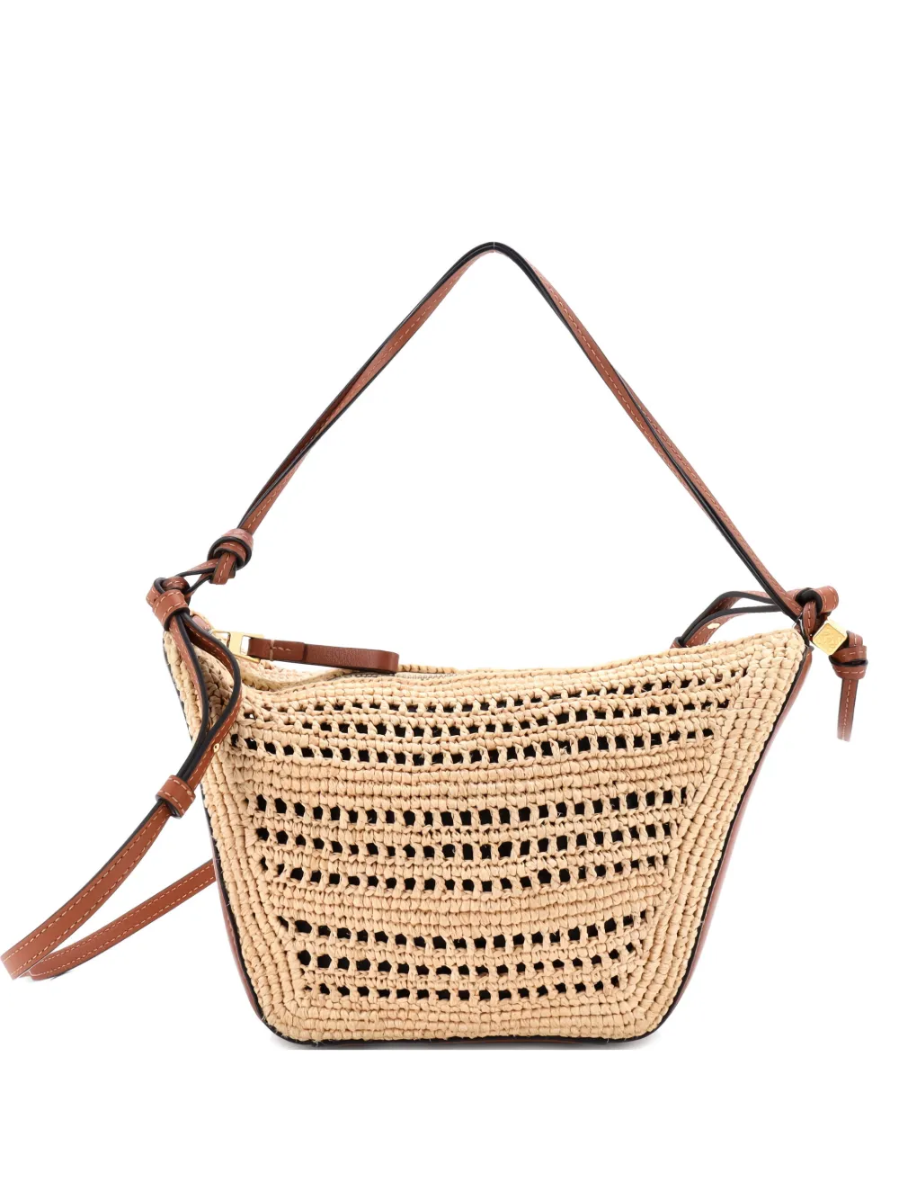 Loewe Pre-Owned Hammock Hobo Raffia Mini shoulder bag | Brown | Image 1