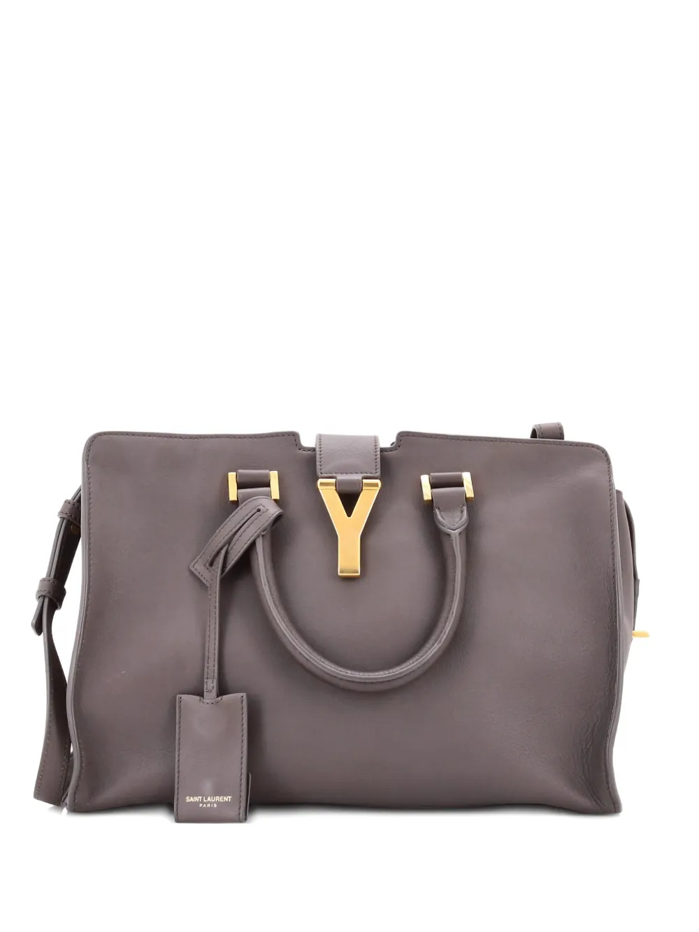 Saint Laurent Pre-Owned Classic Y Cabas Leather Small satchel - Grigio