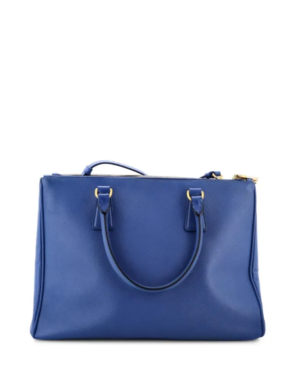 Prada Pre-Owned ダブルジップ ルクス サフィアーノレザー ミディアム