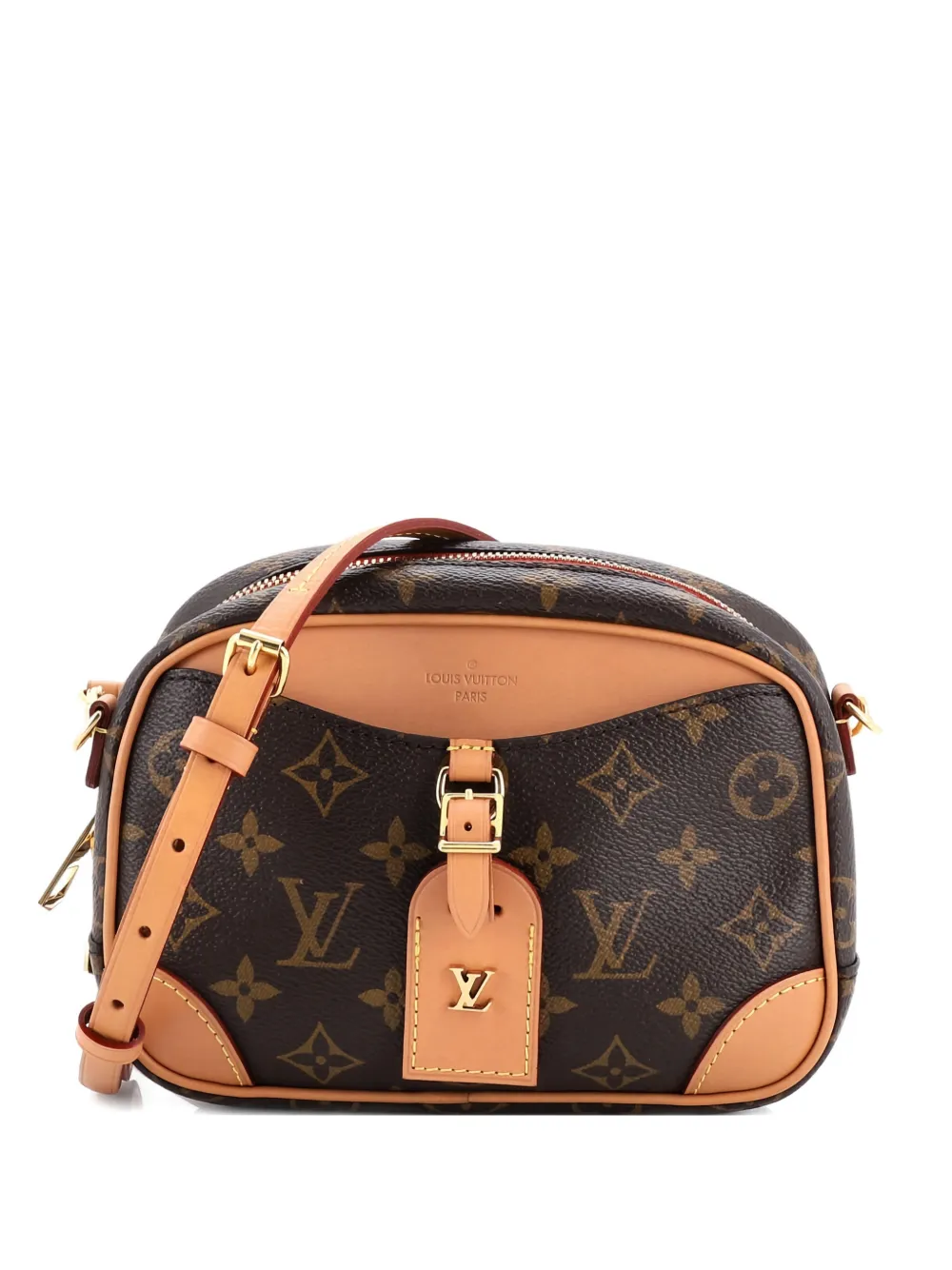 Louis Vuitton Pre-Owned Deauville Handbag Monogram Canvas Mini crossbody bag - Marrone