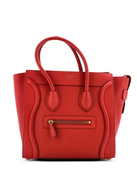 Celine Pre-Owned Luggage Bag Grainy Leather Micro tote bag