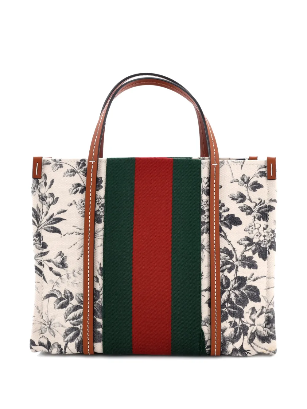 Gucci Pre-Owned Interlocking G Web Printed Canvas Small tote bag | Pre-Owned | Image 2