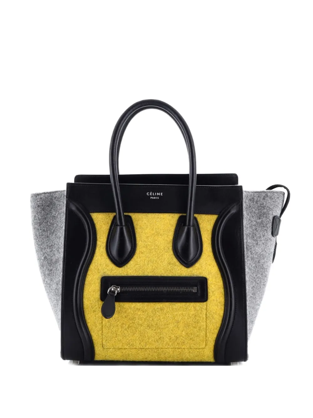 Celine Pre-Owned Tricolor Luggage Bag Felt Micro tote bag - Multicolore