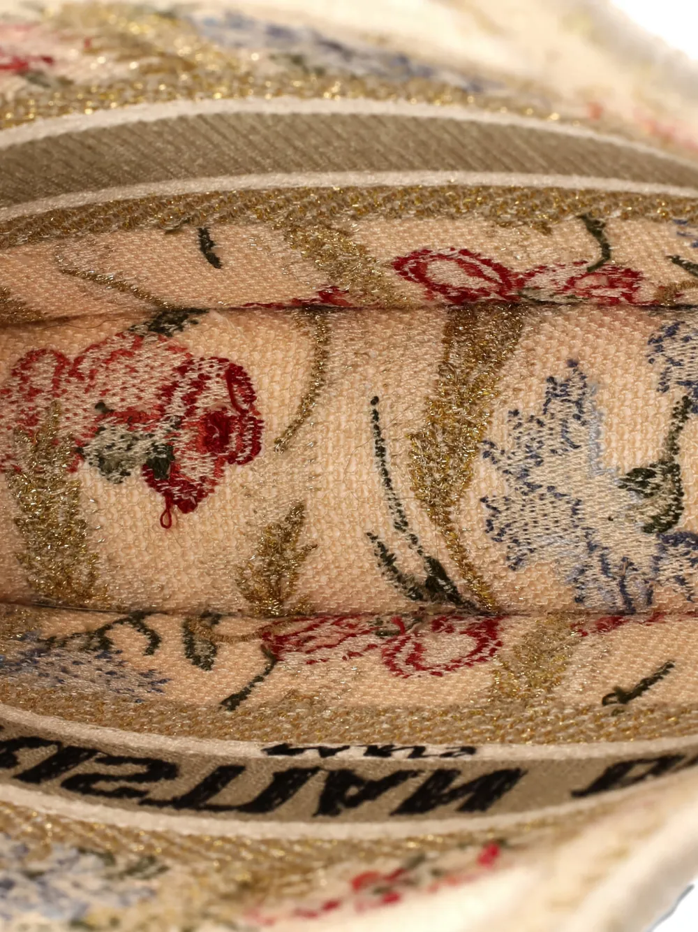 DIOR Pre-owned Book Embroidered Canvas Mini Tote Bag In Multi