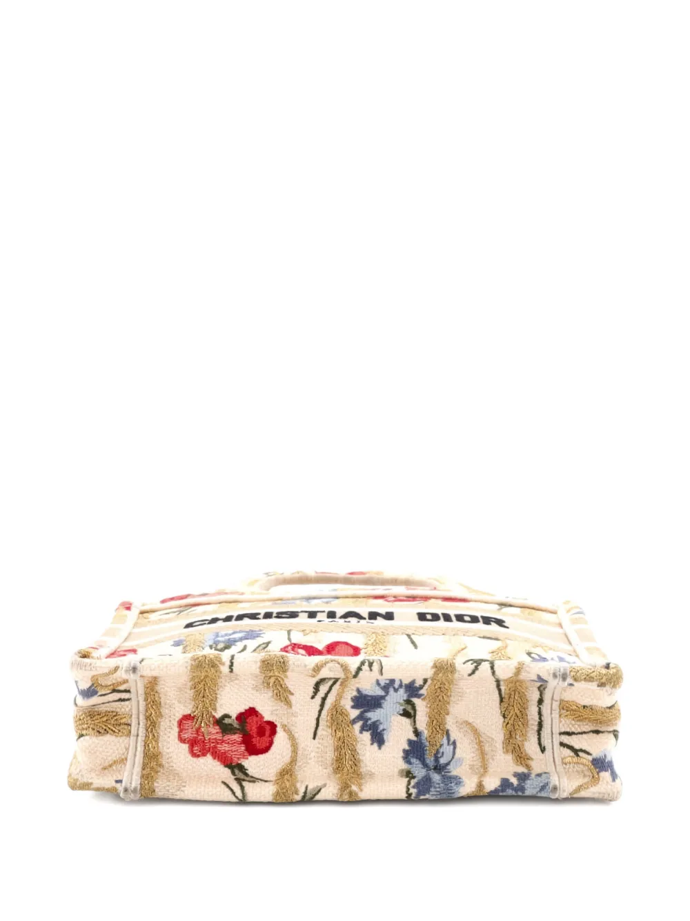 Book Embroidered Canvas Mini Tote Bag