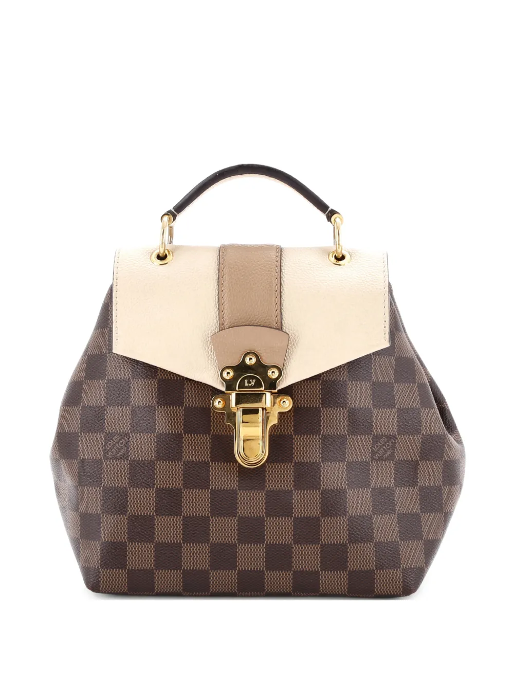 Louis Vuitton Pre-Owned Clapton Damier and Leather backpack - Marrone
