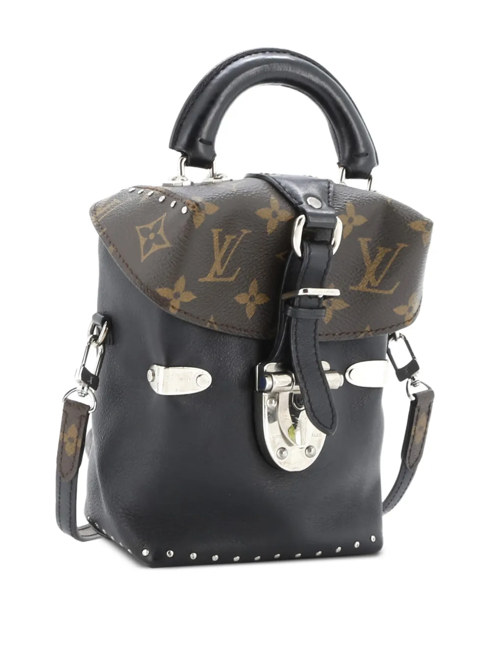 Louis Vuitton Pre-Owned Camera Box Handbag Studded Monogram Canvas and Leather crossbody bag - Nero