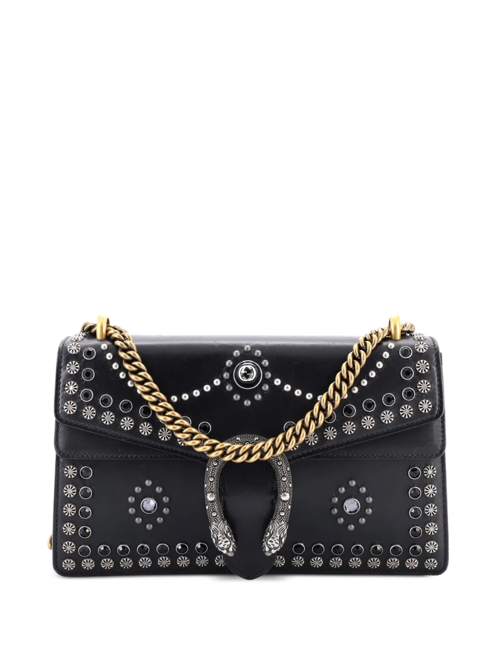 Gucci Pre-Owned Dionysus Bag Studded Leather Small shoulder bag - Nero