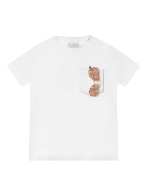 Fendi Kids logo-embroidered T-shirt | White | FARFETCH