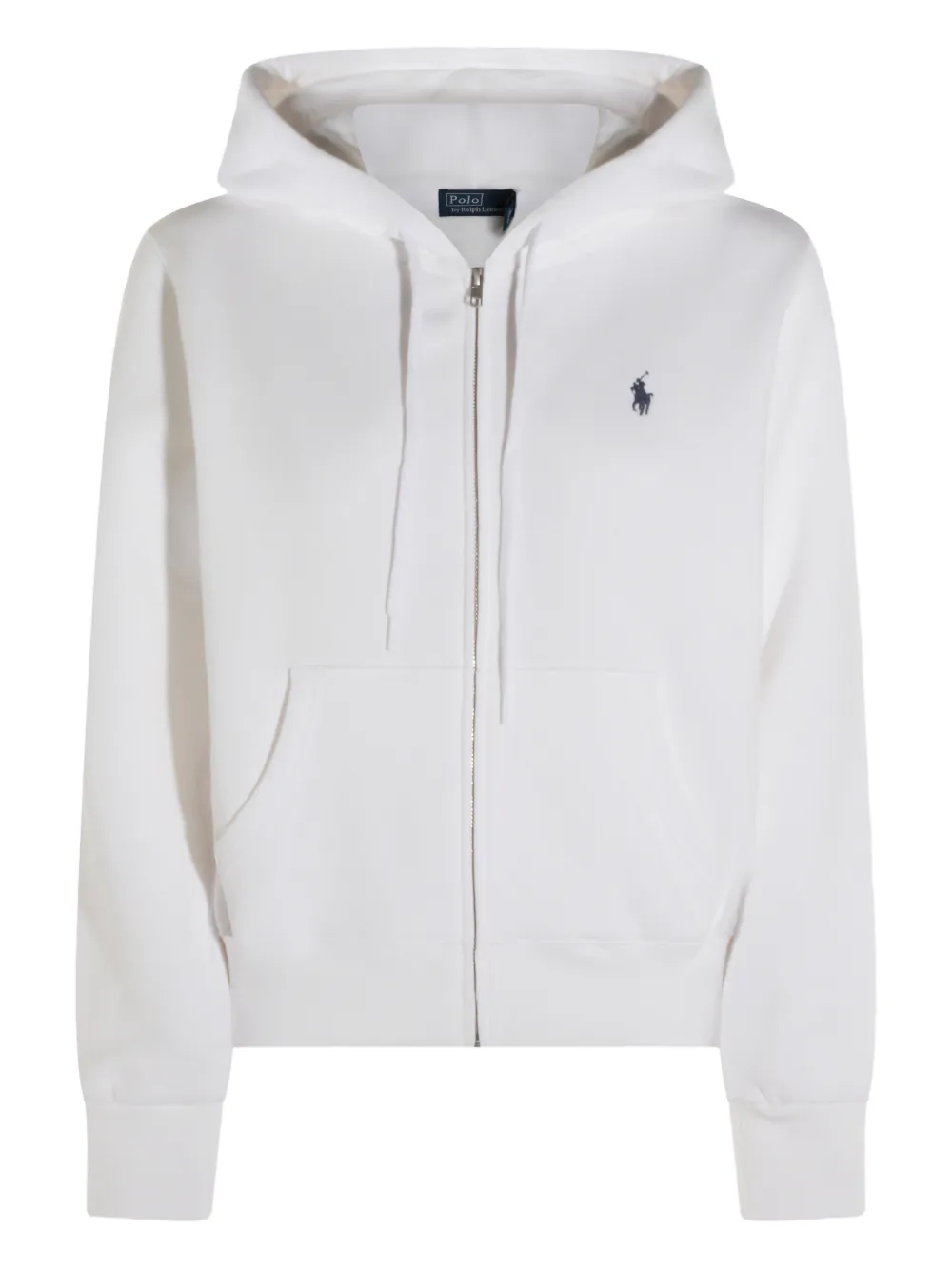 Polo Ralph Lauren zip-fastening logo-embroidered hoodie - Bianco