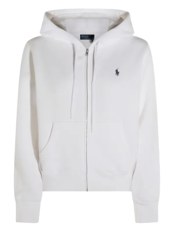 Polo Ralph Lauren flexwitmeジップパーカー 白 Polo Ralph Lauren ダブルニット ジップアップ パーカー | ホワイト