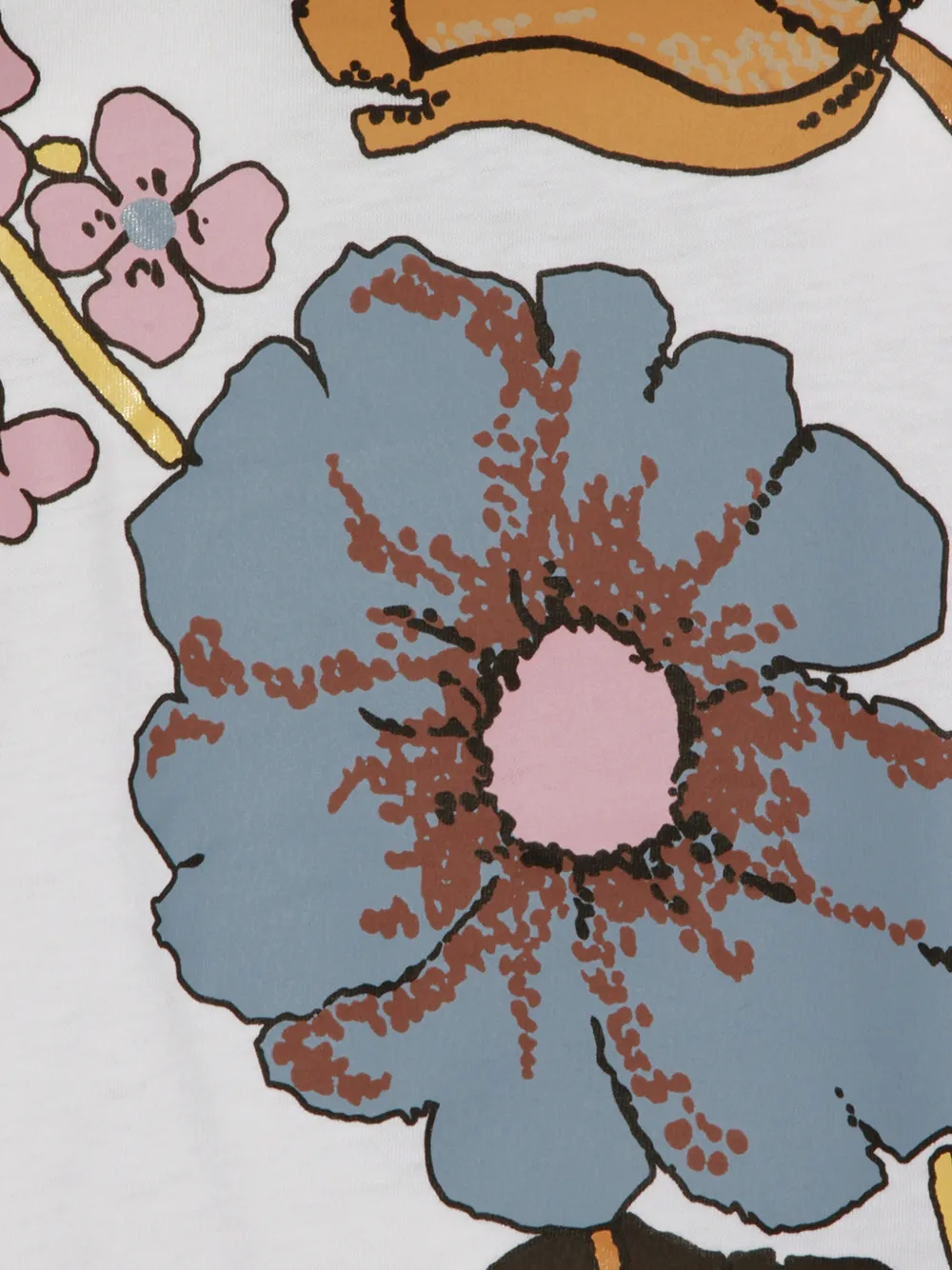Marni T-shirt met bloemenprint Wit