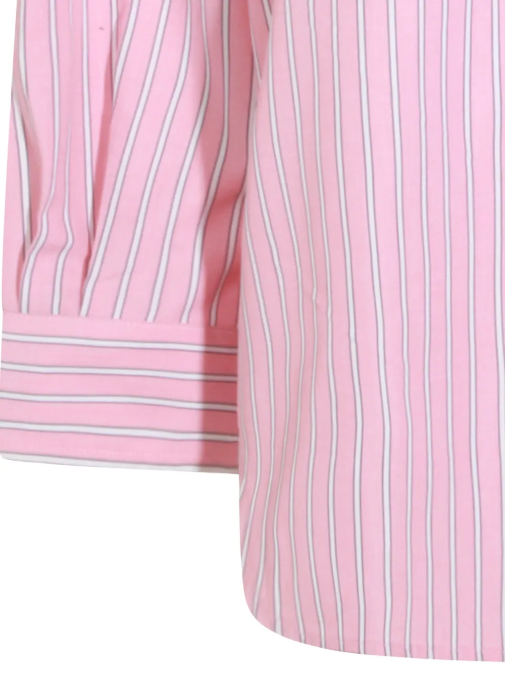  Miu Miu Striped-pattern Logo-embroidered Shirt - Pink 